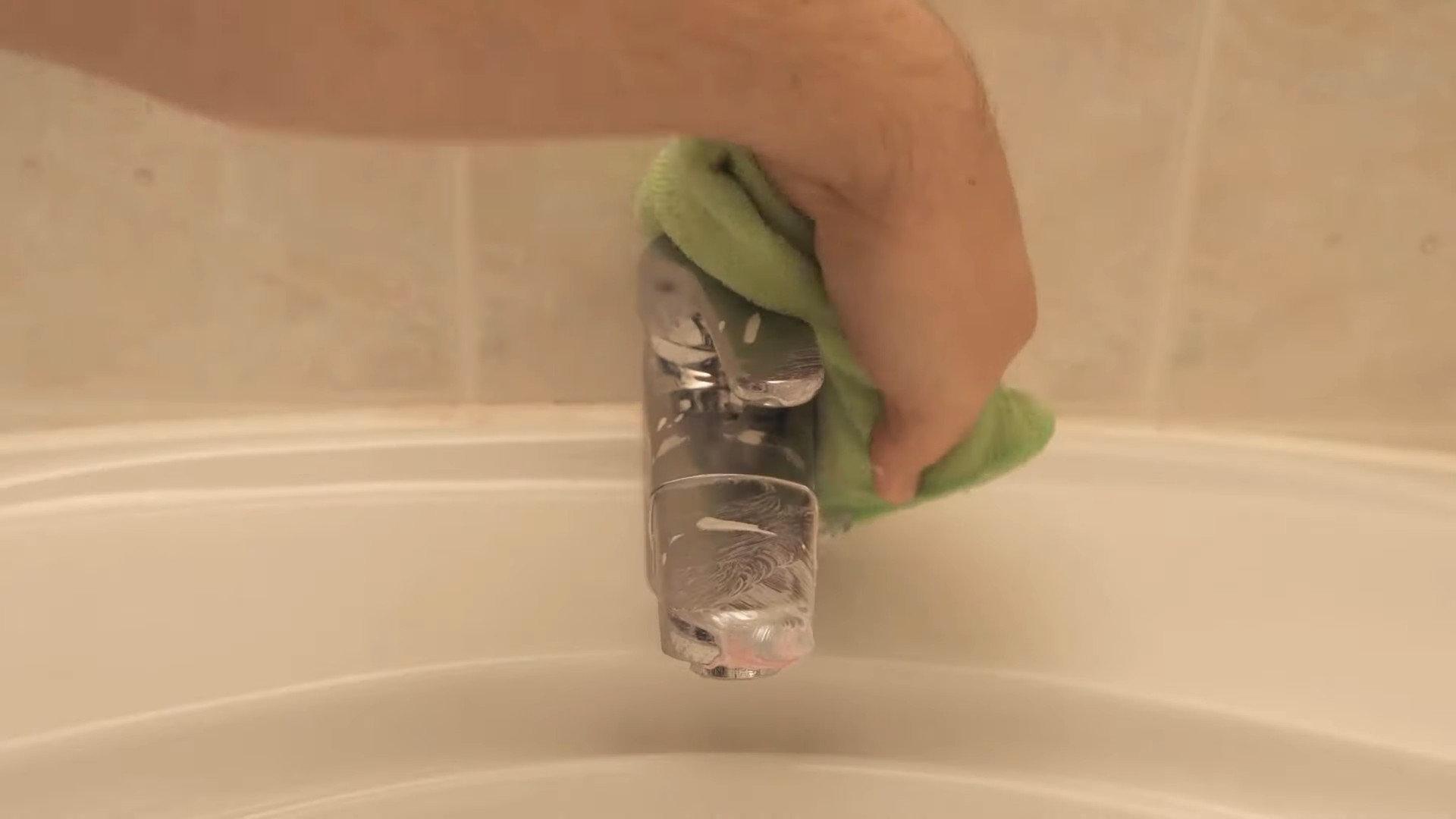 Toothpaste faucet cleaning hack