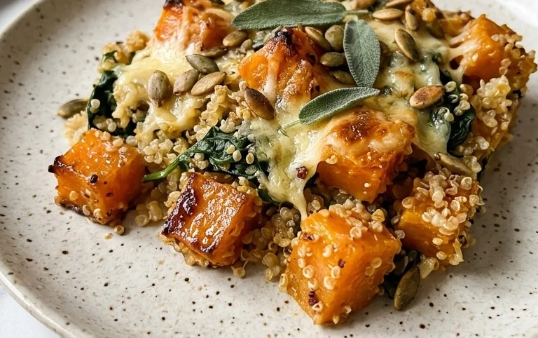 Vegetarian Butternut Squash Quinoa Casserole